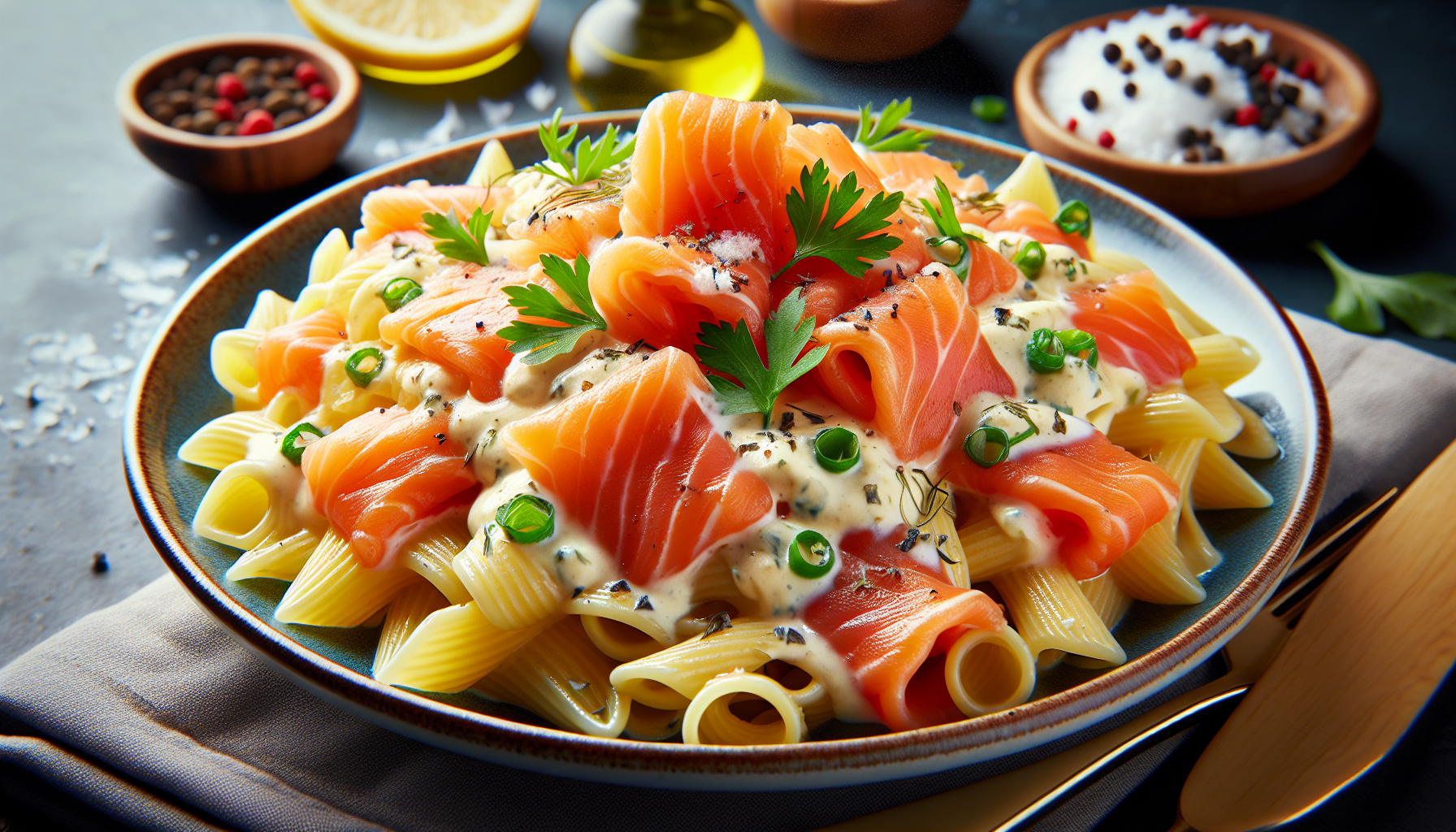 pasta con salmone affumicato e panna